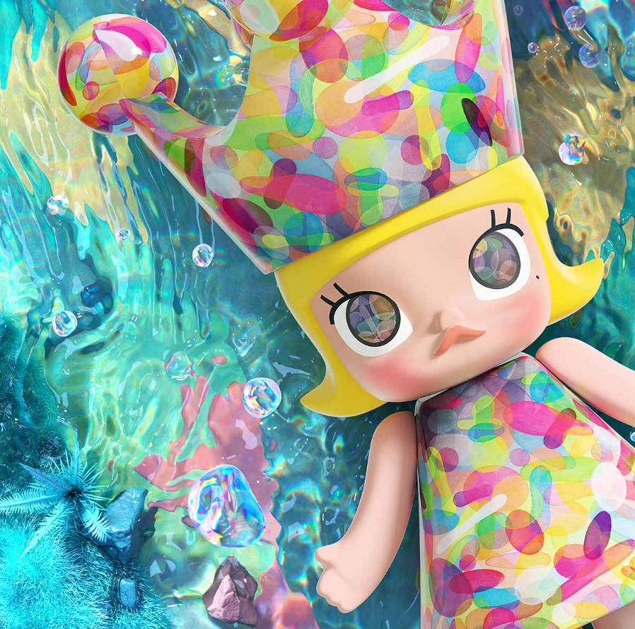 MEGA ROYAL MOLLY 400% Huang Yuxing - Bubbles - STATUE