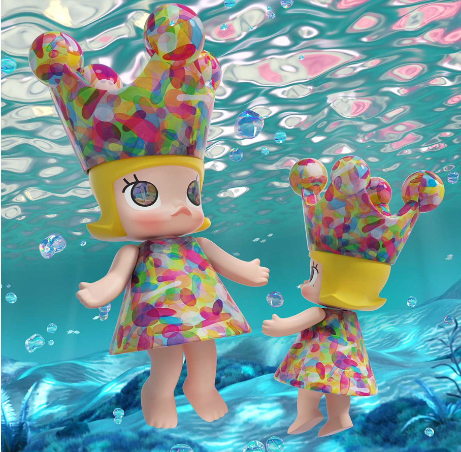 MEGA ROYAL MOLLY 1000% Huang Yuxing - Bubbles - STATUE
