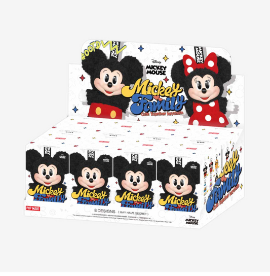 Popmart Mickey family cute together keychain series