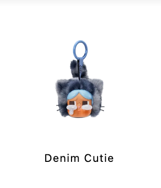 CRYBABY Wild but Cutie Series - Vinyl Plush Pendant - DENIM CUTIE